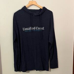 Unsalted coast Navy Hoodie 2XL